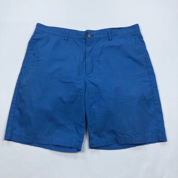 Vineyard Vines Other - Vineyard Vines Club Shorts Mens 38 Blue Cotton Chino Flat Front Whale 9" Inseam